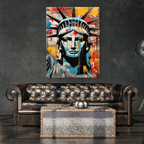 Statue of Liberty Pop Art by Frank Daske - Affengeile Bilder