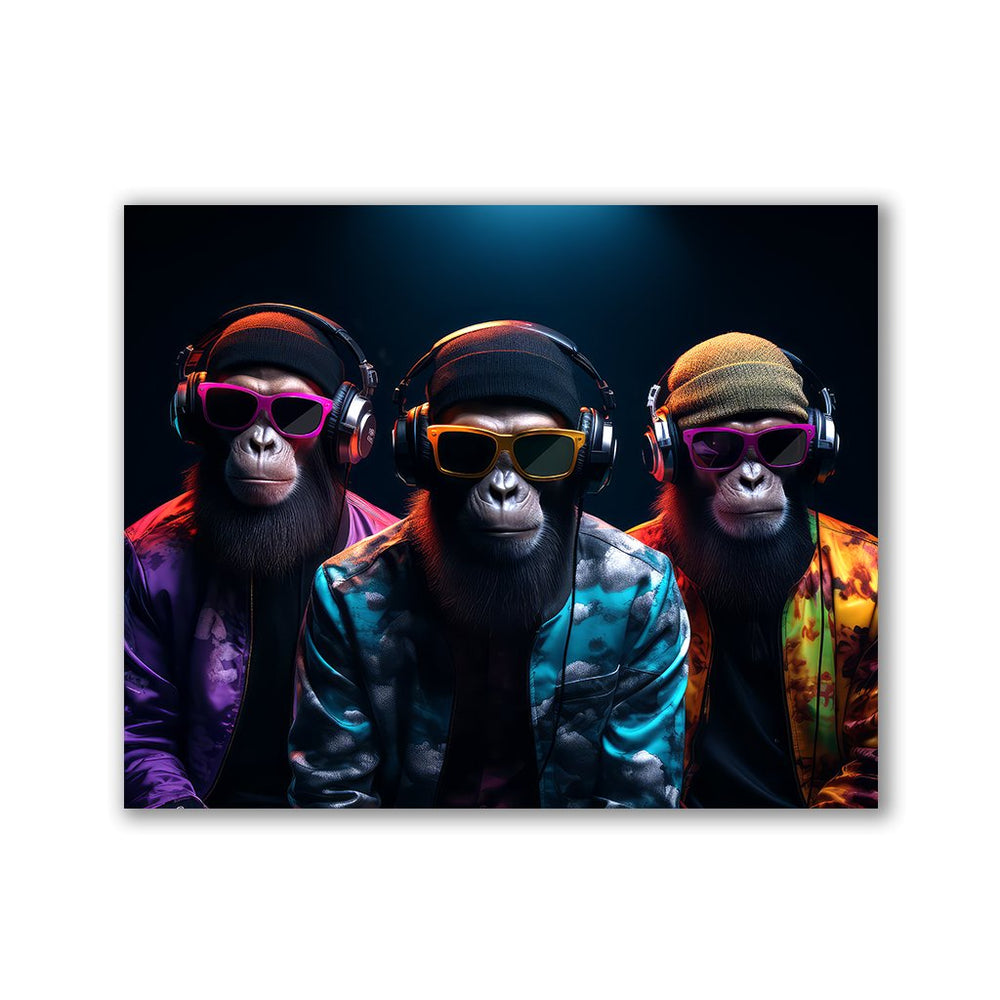 Three Cool Monkeys by Zenzdesign - Affengeile Bilder