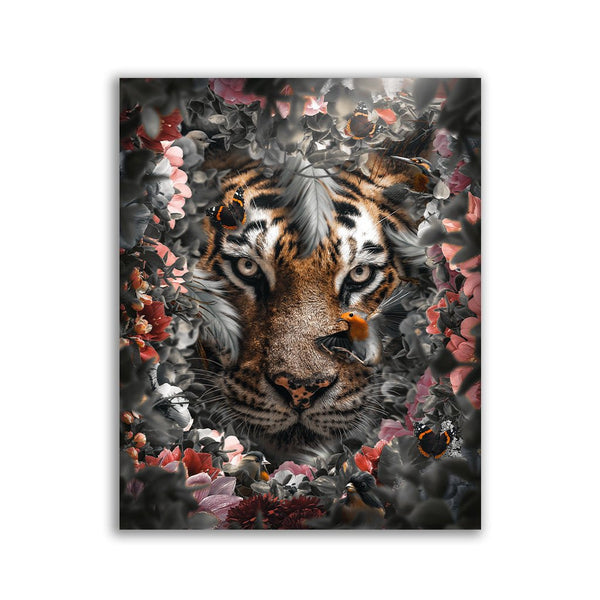 "Tiger Flowered" by Zenzdesign - Affengeile Bilder