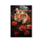 Tiger in Roses by Markus Mikolai - Affengeile Bilder