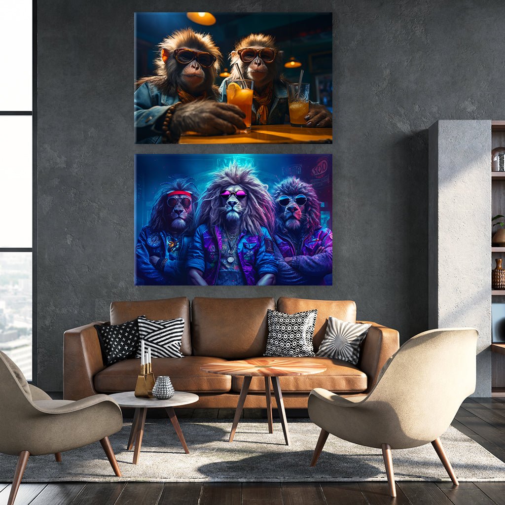 Wildlife Pub Duo by Juliano de Araujo - Affengeile Bilder