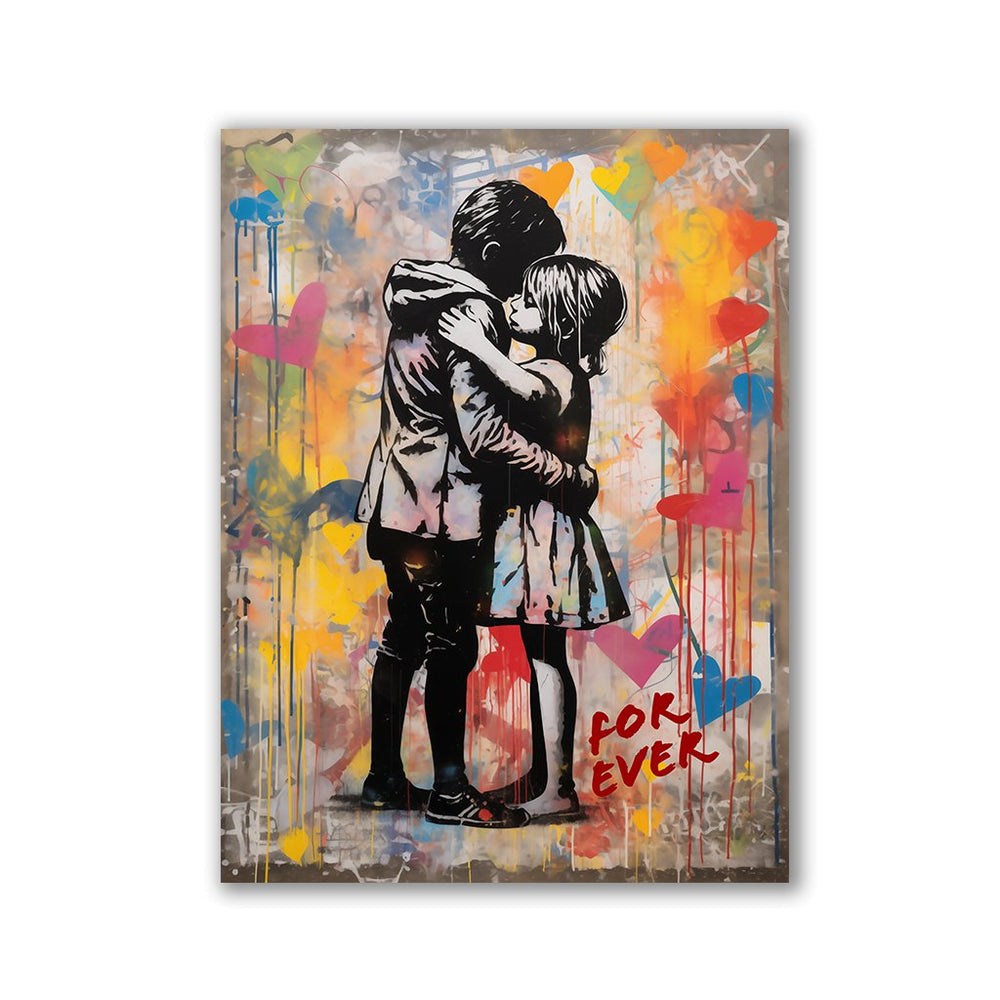 Will love you forever - Banksy Style by Frank Daske - Affengeile Bilder
